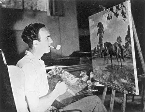 Masefield: Edward Seago in his studio