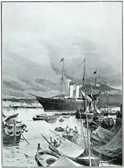 Entering: Edward VII arriving in Naples