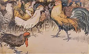 Poules: Edward VII as a cockerel, 1903