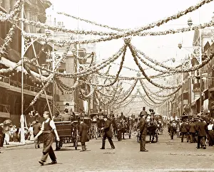 Jamess: Edward VII Coronation decorations, St. James's Street