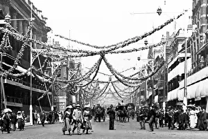 Jamess: Edward VII Coronation decorations, St. James's Street