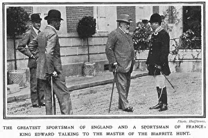 Edward VII with the master of the Biarritz hunt
