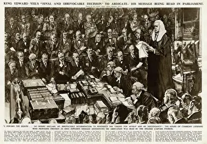 Abdicated: Edward VIII abdication message read in Parliament