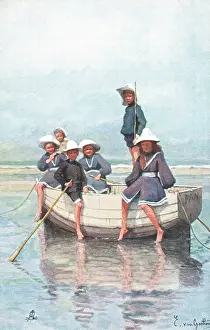 Goethem: Edwardian Beach Scene