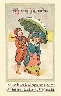 Brolly: Edwardian Christmas card