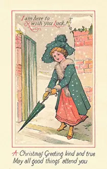 Brolly: Edwardian Christmas card