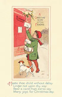 Postbox: Edwardian Christmas card