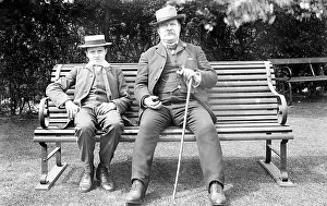 Hatmakers: Edwardian gentleman and his son