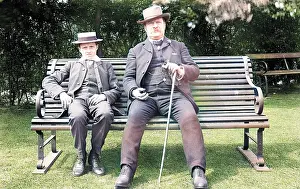 Hatmakers: Edwardian gentleman and his son