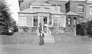 Quiggin: Edwardian group coming into garden
