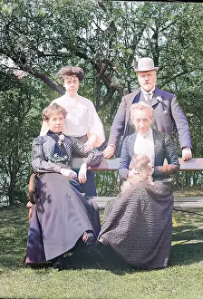 Battersby: Edwardian group in garden