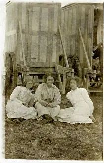 Paignton: Edwardian Ladies on the Beach, Paignton, Devon