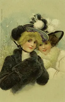Muffs: Edwardian ladies in winter