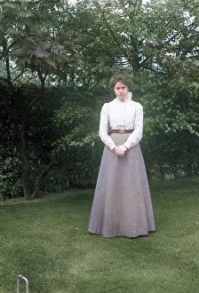 Battersby: Edwardian lady in garden