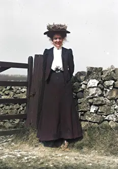 Bakewell: Edwardian lady in Peak District