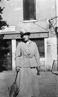 Climes: Edwardian lady with unbrella