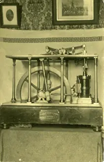 Overhead: Edwardian Model of Overhead Beam Pumping Engine - Steam