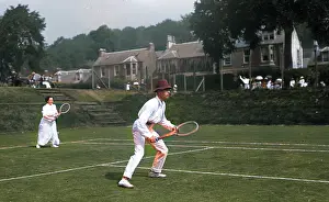Edwardian tennis match
