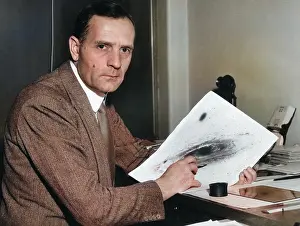 Observational: Edwin Hubble with Galaxy, circa 1940