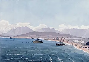 Meillon: Effects of the Gale in Table Bay, July 1831