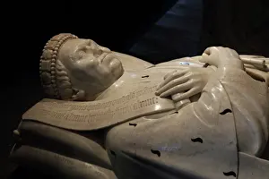 1324: Effigy of Duke of Berry, Crypt, Bourges Cathedral