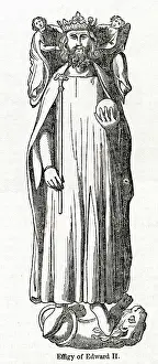 Glos: Effigy of King Edward II in Gloucester Cathedral