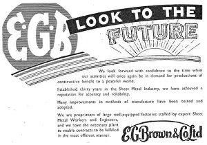E.g.brown: E.G.Brown Aeronautical Engineers & Sheet Metal Workers