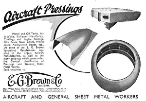 Presswork: E.G.Brown. Aircraft Sheet Metal & Presswork