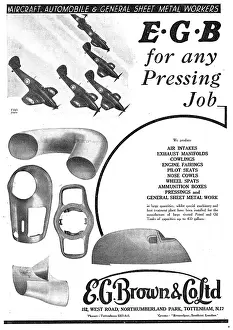 Presswork: E.G.Brown. Aircraft Sheet Metal & Presswork