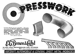 Presswork: E.G.Brown - Sheet Metal & Presswork For