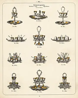 Wurttembergische: Egg cups and egg frames