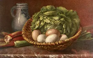 Lettuce: Eggs in Still Life