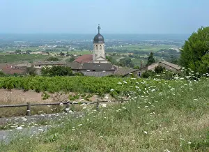 Appellation: Eglise Saint-Germain, Chiroubles, Beaujolais, France