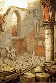 Aquatints: Eglise, WW1