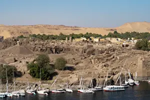 Aswan: Egyp. Aswan. Elephantine Island. Landscape
