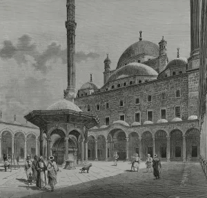 Believers: Egypt, Cairo. Courtyard and ablution fountain