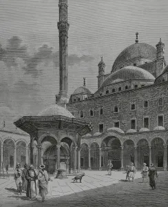 Believers: Egypt, Cairo. Courtyard and ablution fountain