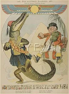 Khedive: EGYPT/CARTOON/ABBAS/BULL