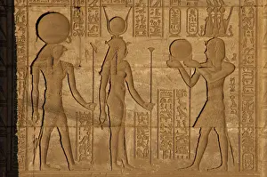 Sceptre: Egypt. Dendera. Temple complex. Roman Birth House of Mammisi