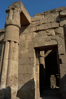 Fluted: EGYPT. Papyrus column. Offerings room. Temple of Luxor. New