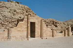 Fluted: Egypt. Saqqara. Djoser's complex. The South House just east