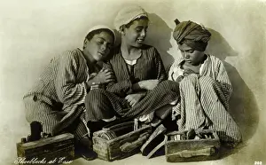 Shoeblack: Egypt - Three Shoeblacks ('at ease')