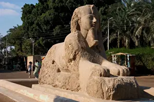 Amenhotep: Egypt. Sphinx of Memphis. Alabaster