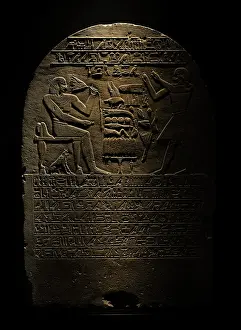 Lotus: Egypt. Stele of General Intef (Antef). Carlsberg Glyptotek M