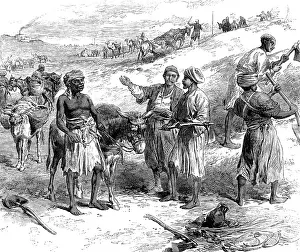 Egypt, Suez Canal, under construction, 1859 -