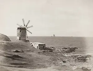 Watercraft: Egypt, windmill on a shore