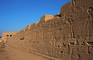 Ramesses: Egyptian Art. The Karnak Temple Complex. Wall with scenes of