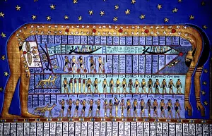 Bending: Egyptian cosmos. Goddess Nut bending to form the