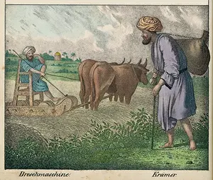 Threshing: EGYPTIAN FARMER
