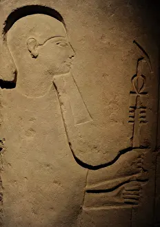 Sceptre: Egyptian God Ptah. Relief. 19th Dynasty. 1295-1186 BC
